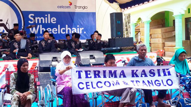 Wheelchairs Giveaway from Tranglo, Dompet Dhuafa and Celcom